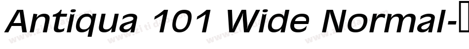 Antiqua 101 Wide Normal字体转换